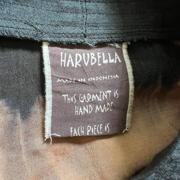 Harubella Black Bronze Kimono Single Button Lightweight Crinkled, Jacket OSFM - Picture 5 of 12